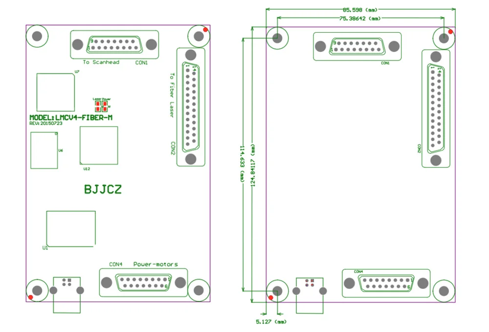 BJJCZ Laser Controller Board Marking Software JCZ Ezcad Control Card