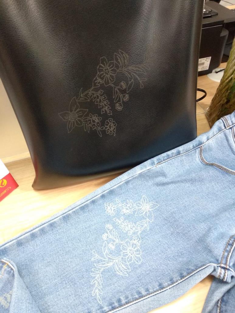 Laser marking fabrics