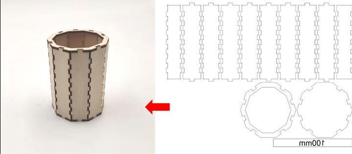 laser cutting drawing design tool