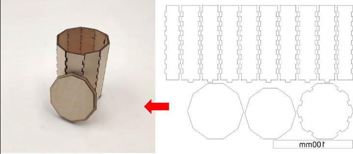 laser cutting drawing design tool