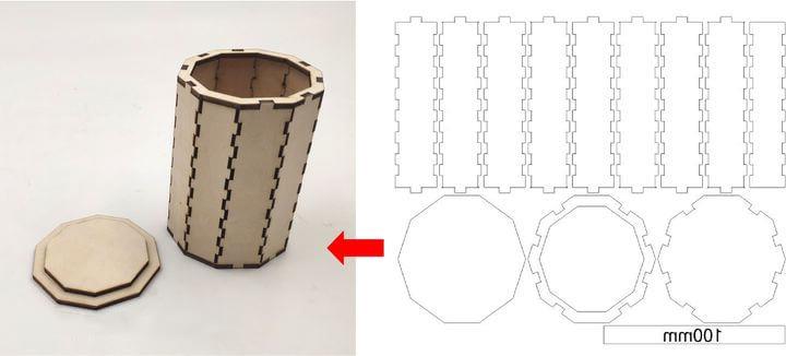 laser cutting drawing design tool