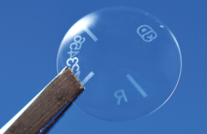 Types of laser marking for ophthalmic glasses and contact lenses