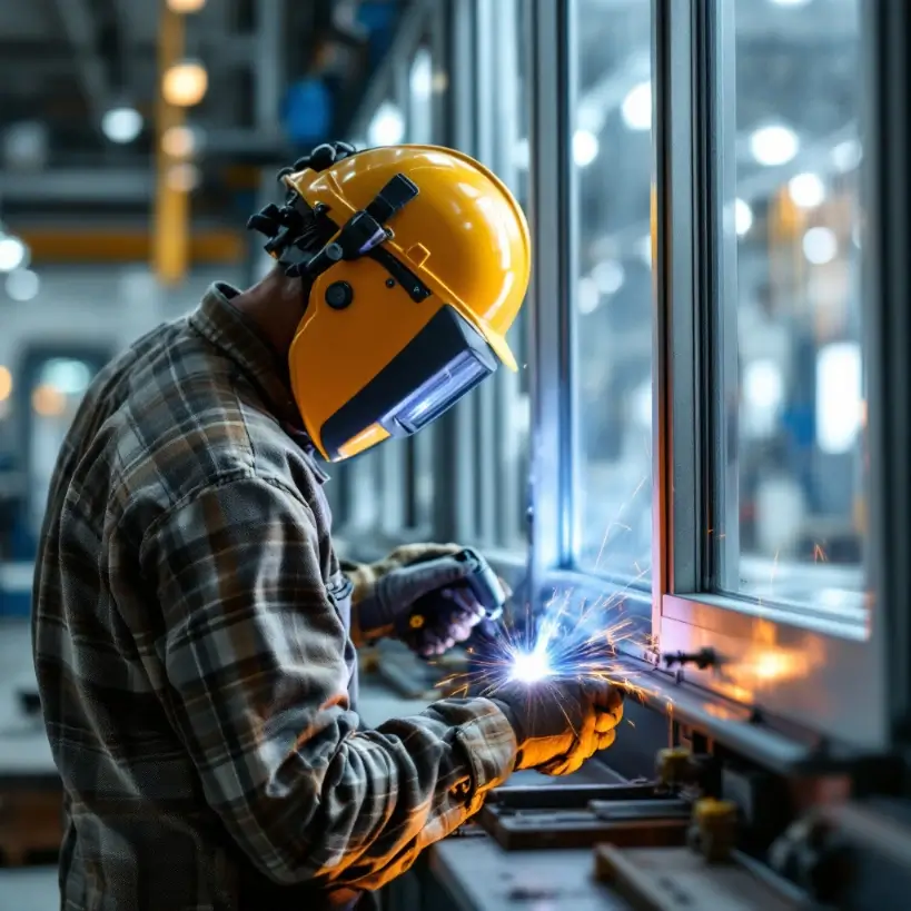 air_cooled_handheld_laser_welding_machine_to_weld_metal_window_frames