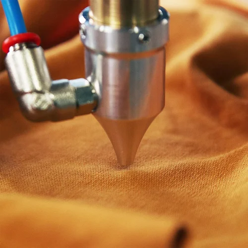 laser logo fabric